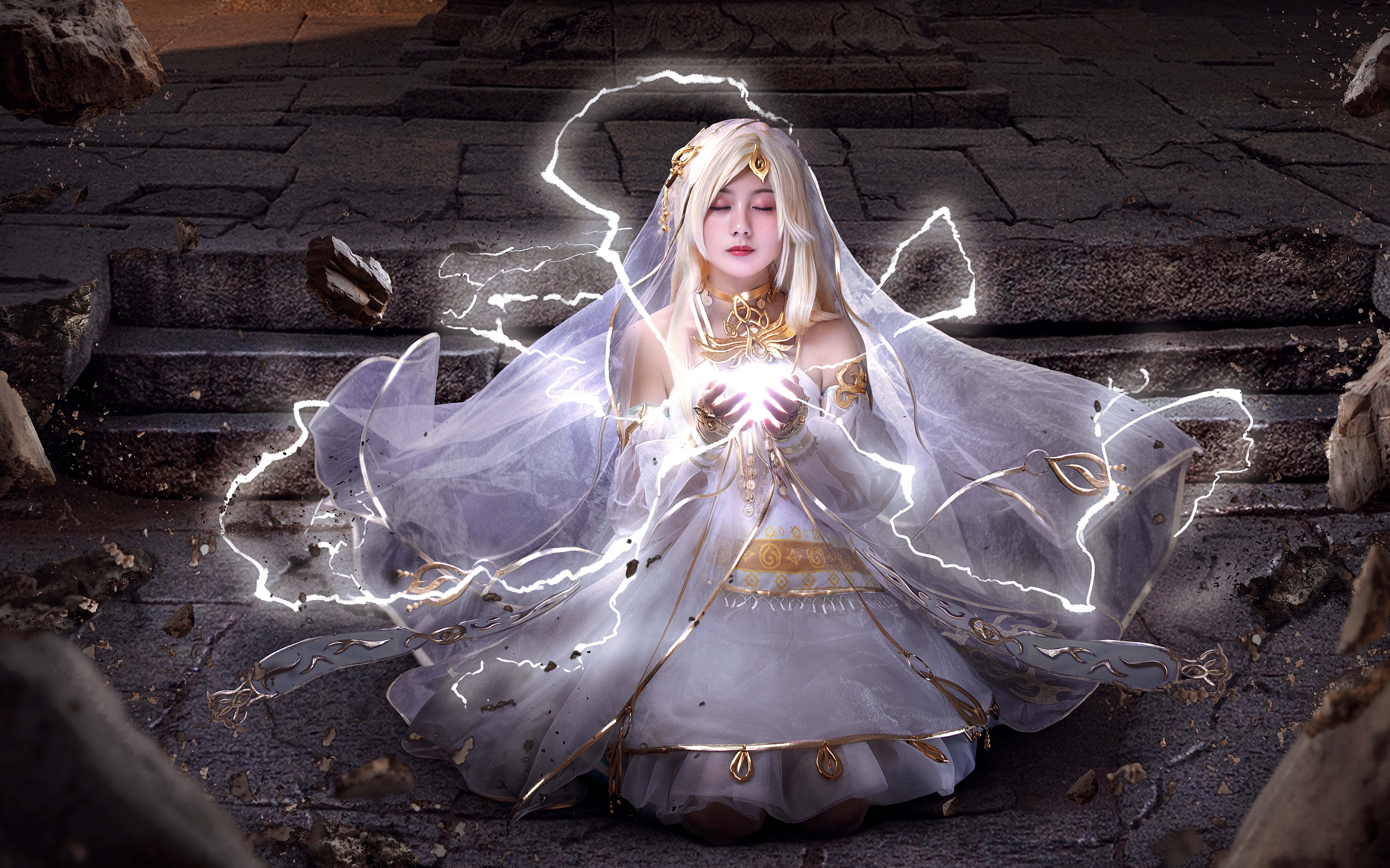 雷电法王 剑3如归乐【辜娘】cos后期合成过程 剑三雪河秀姐