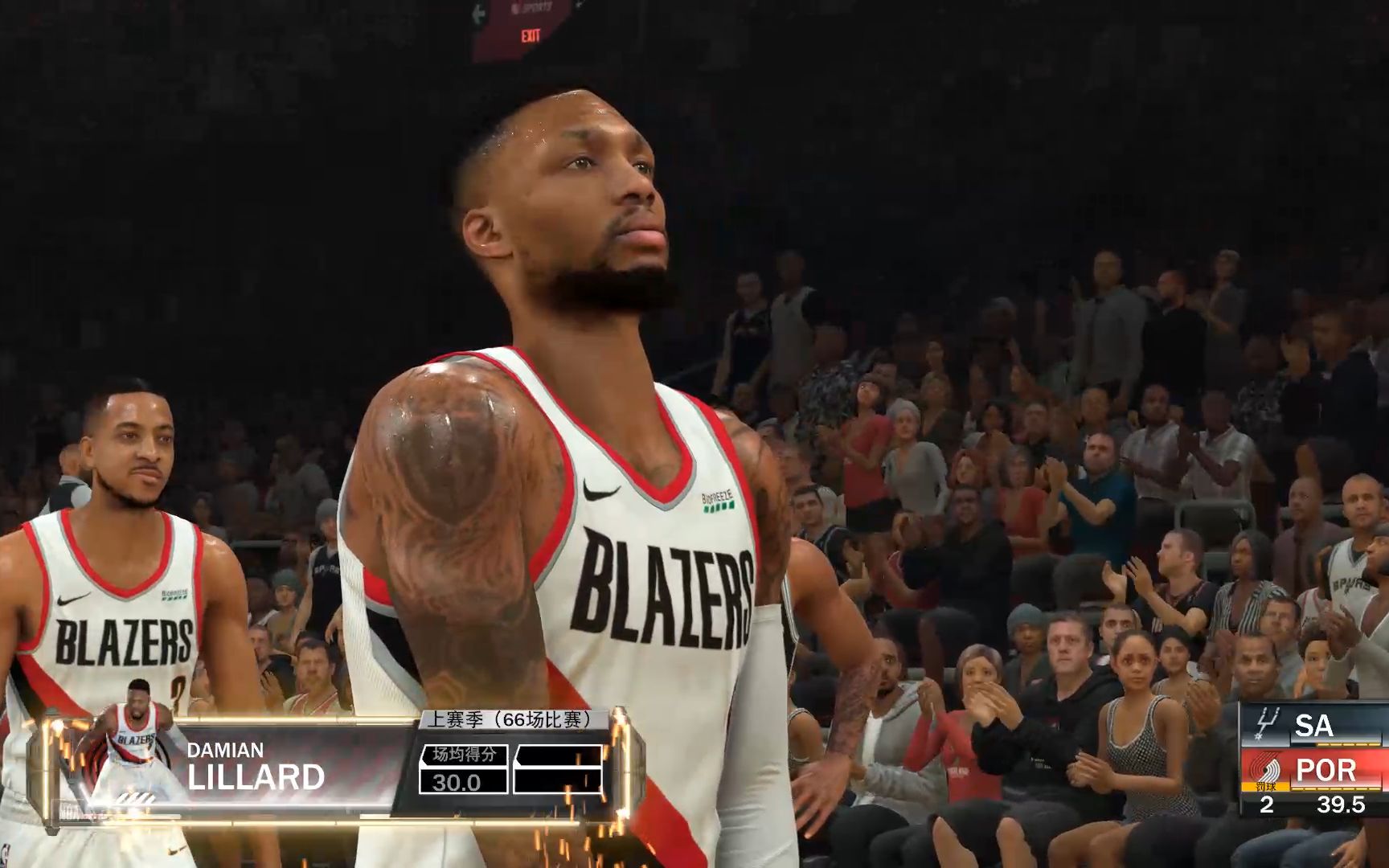 nba2k21利拉德重伤退场诺曼鲍威尔临危受命名人堂难度圣安东尼奥马刺