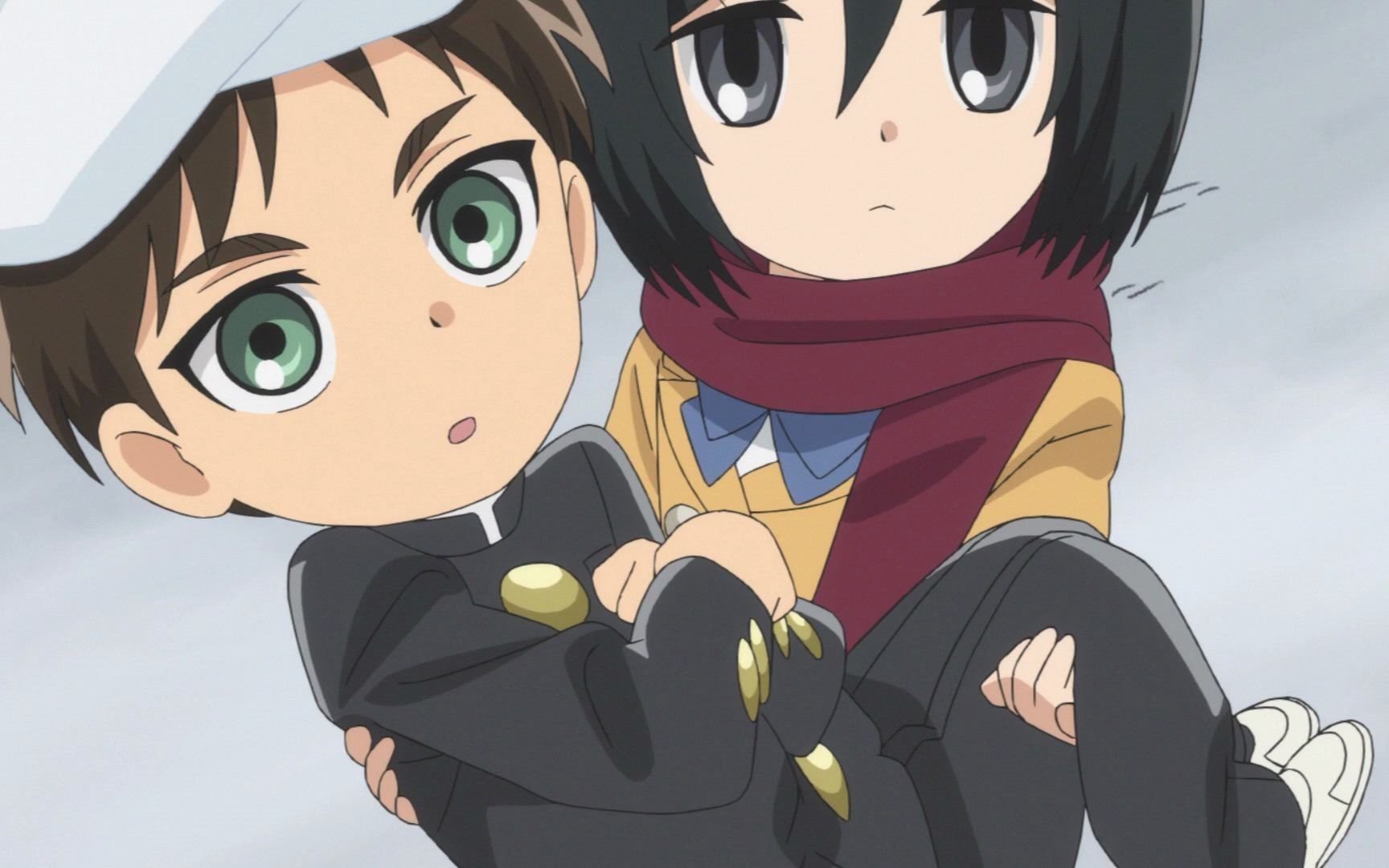 【进击 巨人中学】我也想被三笠公主抱!