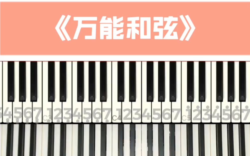 活動作品鋼琴曲中4536251萬能和絃怎麼彈