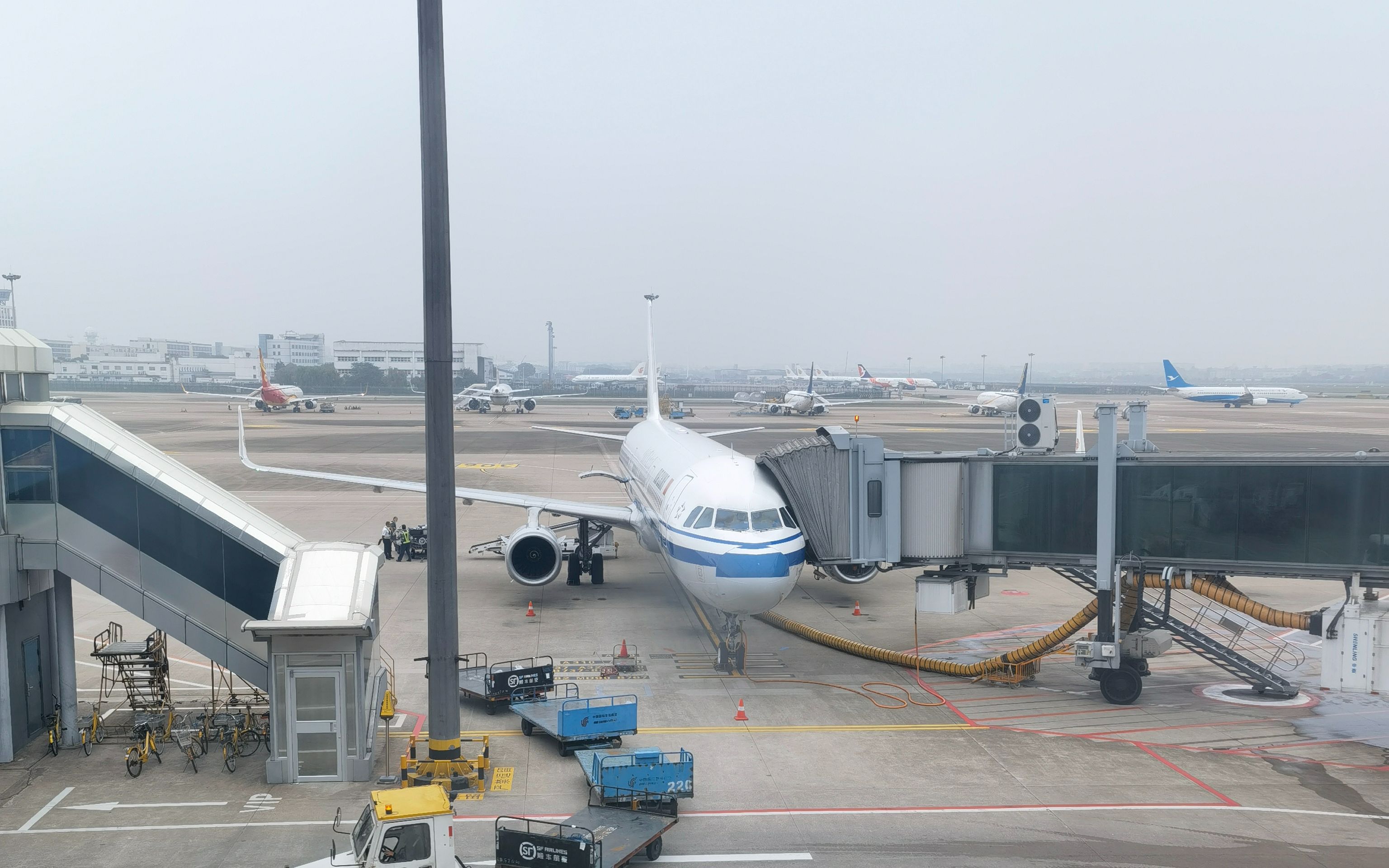 中國國際航空公司a321-232降落成都雙流國際機場(ctu/zuuu)