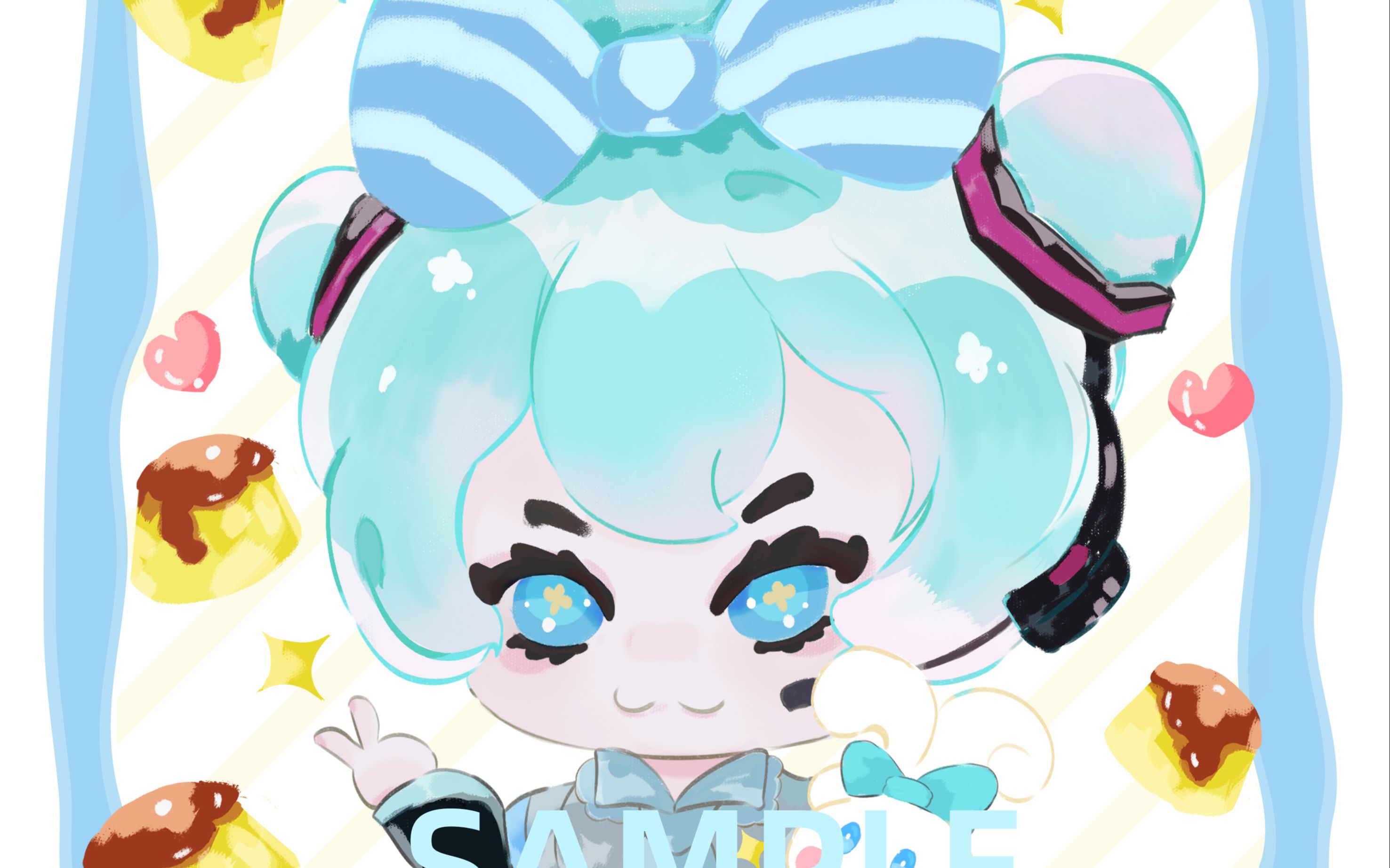 ps绘画普普通通小初音and玉桂狗超可爱