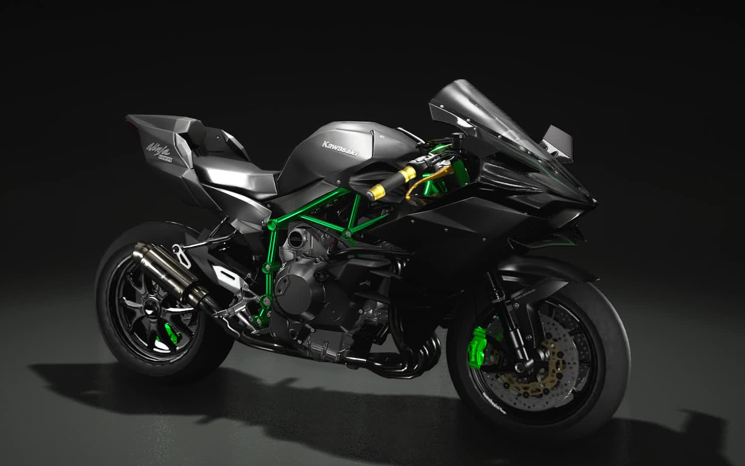 极速骑行3;首试 kawasaki (川崎)h2 r 机械怪兽 ,车比人凶!