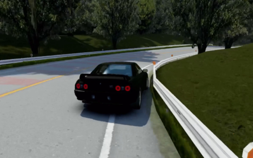 [绝对赛车]中里毅的32,下山.