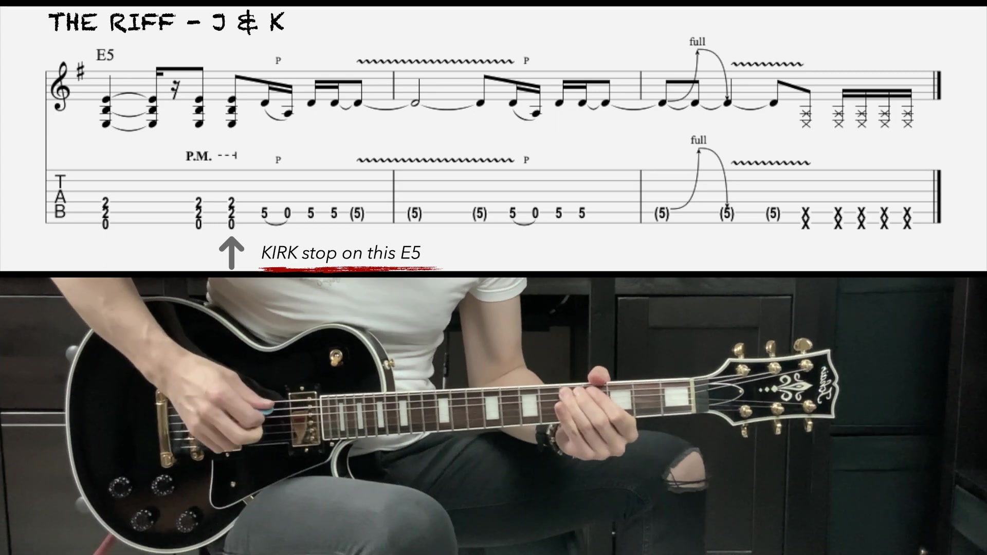 [图]METALLICA - SAD BUT TRUE (Guitar cover with TAB)