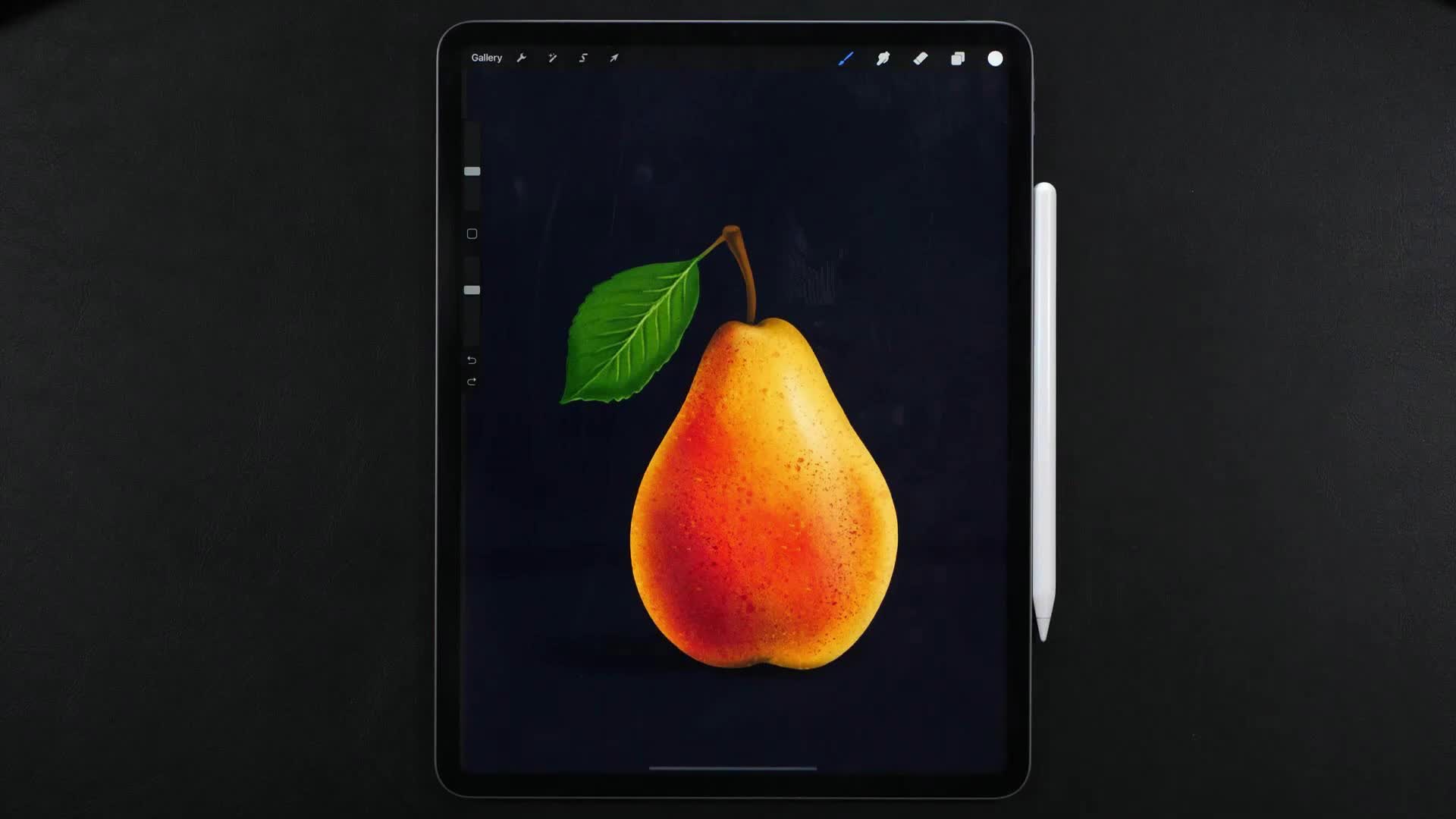 procreate教程来画一只鸭梨吧