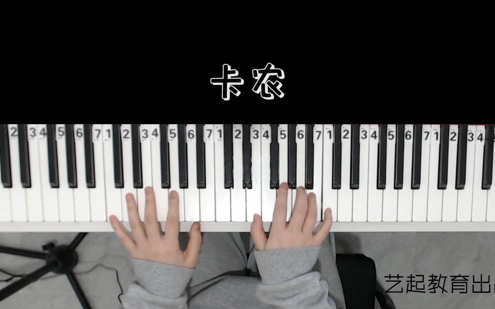 终于弹了这首卡农即兴完整版最后的轮指太可爱了