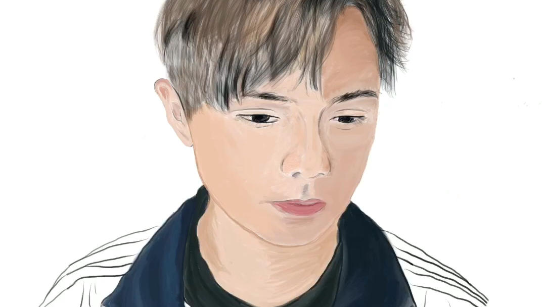 「hinhin」用ipad加apple pencil画一只肥轩(张敬轩)_哔哩哔哩_bili