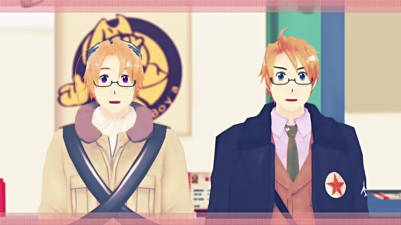 【aph/mmd】girlfriend 北米(男女)/西兰