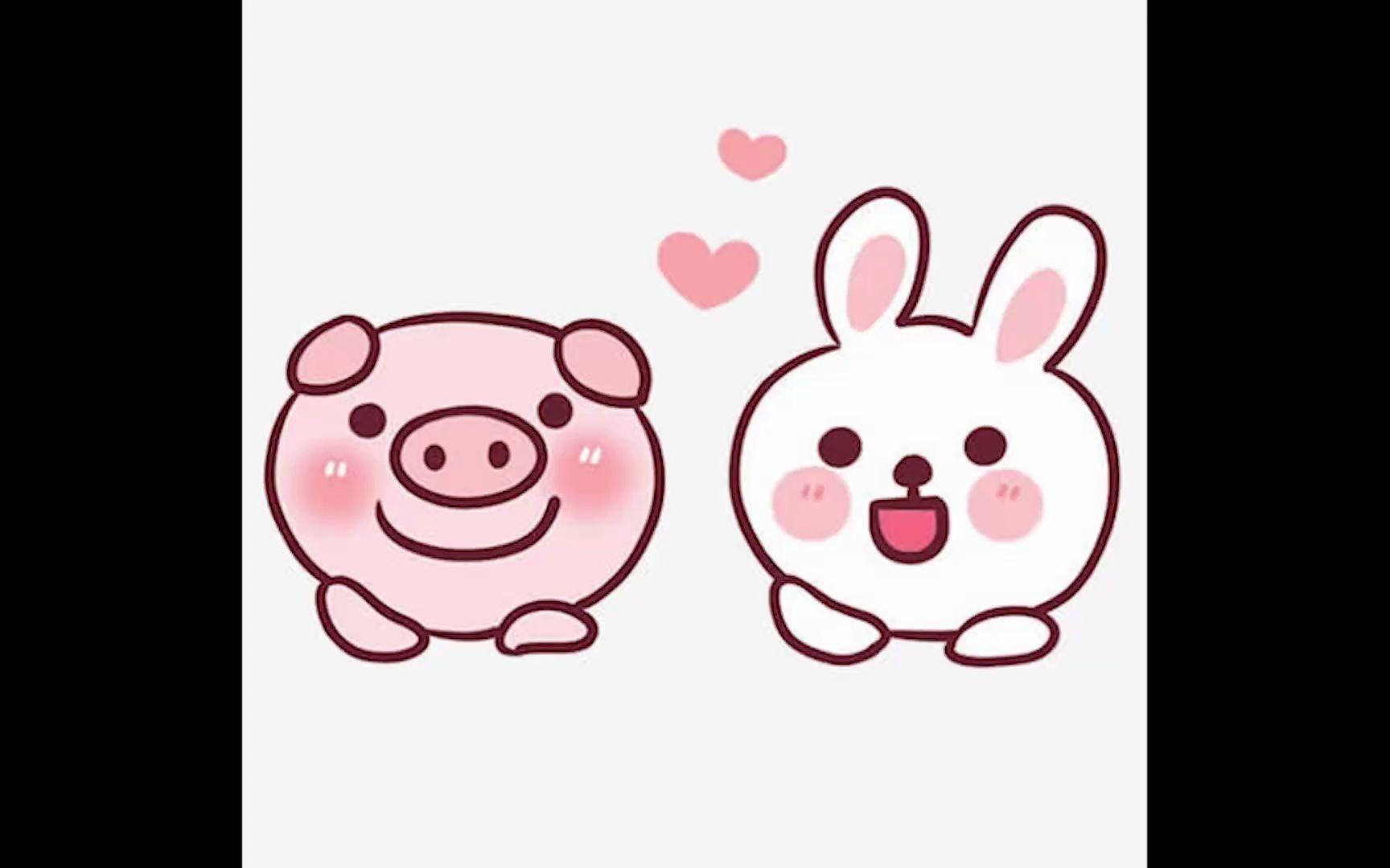 小黑读故事系列:小猪和小兔的故事.睡前食用(~o~) .