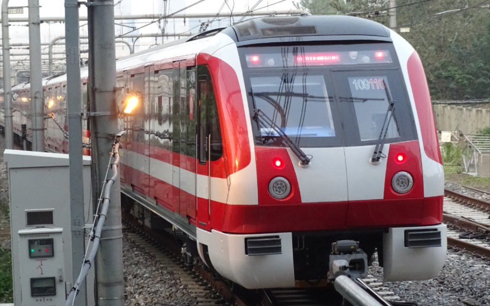 (新车上线)南京地铁2号线西延车109110首乘体验.