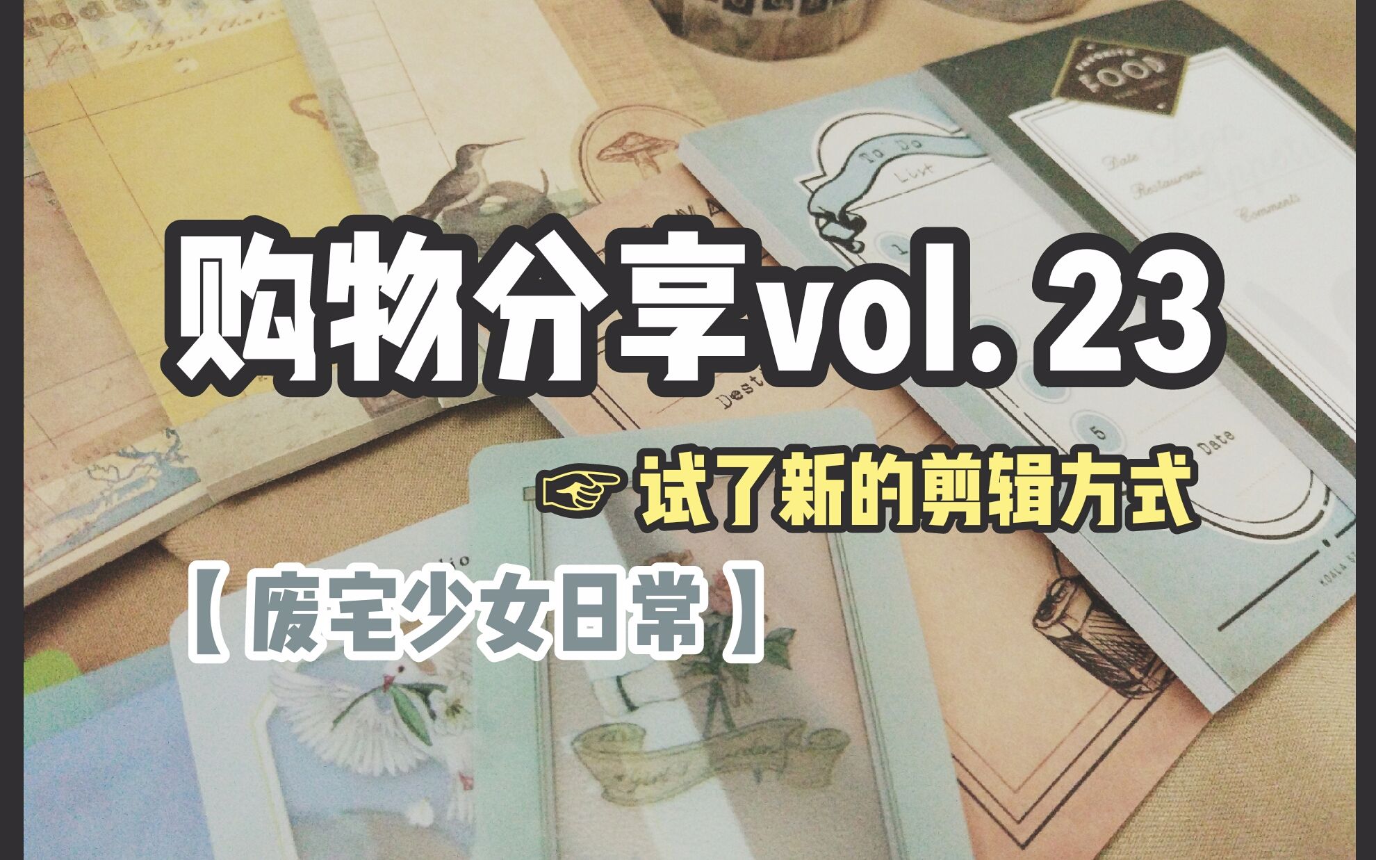 【废宅】购物分享vol.23(试了一下新的剪辑方式)哔哩哔哩bilibili