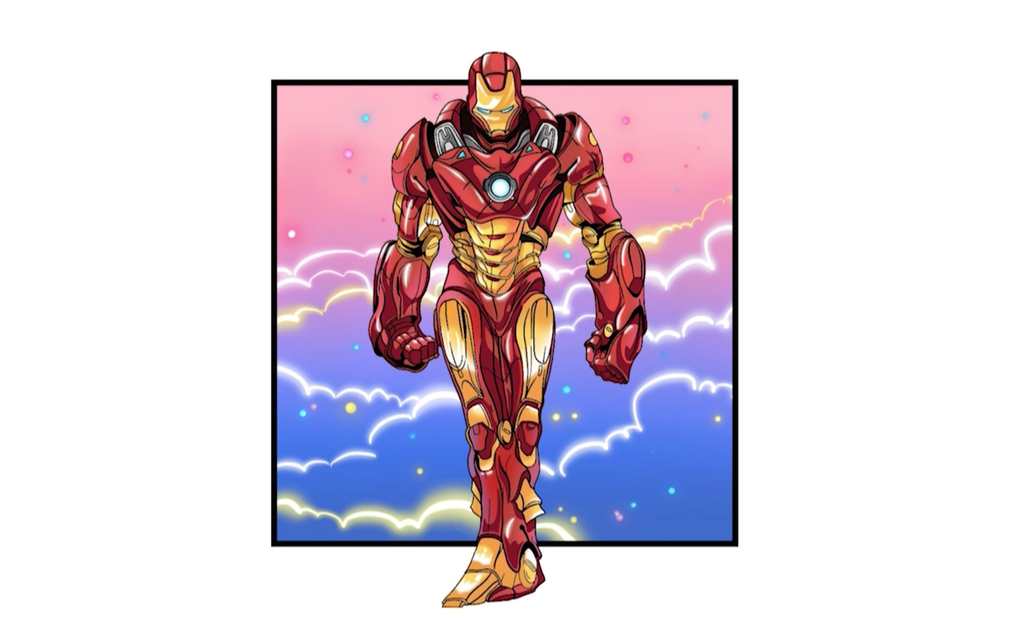 爸爸画的钢铁侠vs我画的钢铁侠