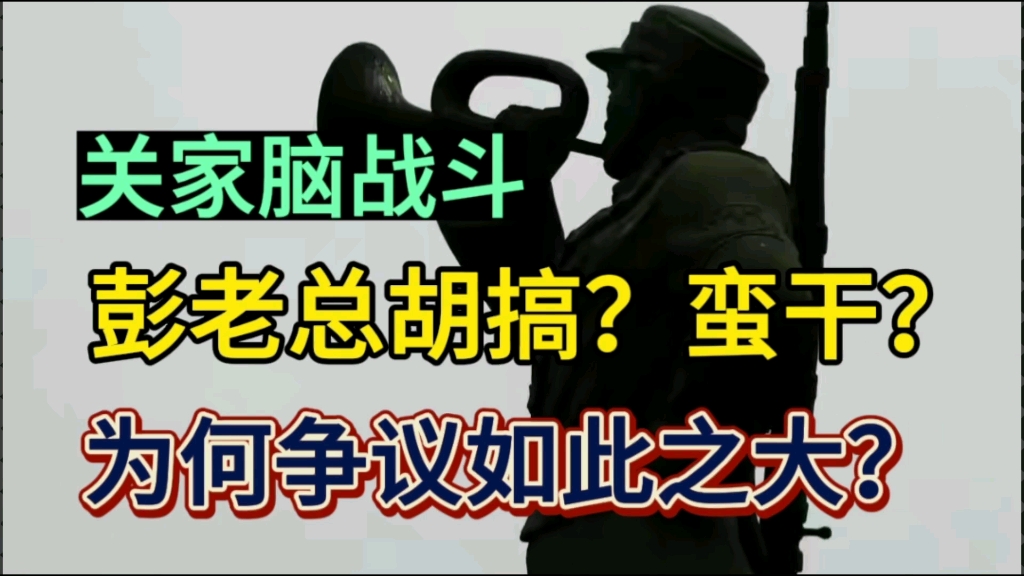 关家垴该不该打?彭总与刘帅激烈争吵,从打响的那一天就备受争议哔哩哔哩bilibili