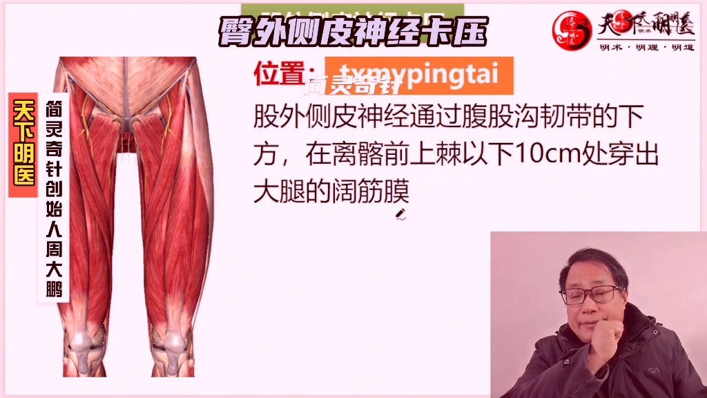 臀外侧皮神经卡压——4个方面全方位讲解——天下明医平台简灵奇针