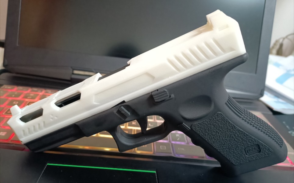 博涵黄大叔反吹抛壳格洛克si战术滑套3d打印光固化树脂不可发射模型