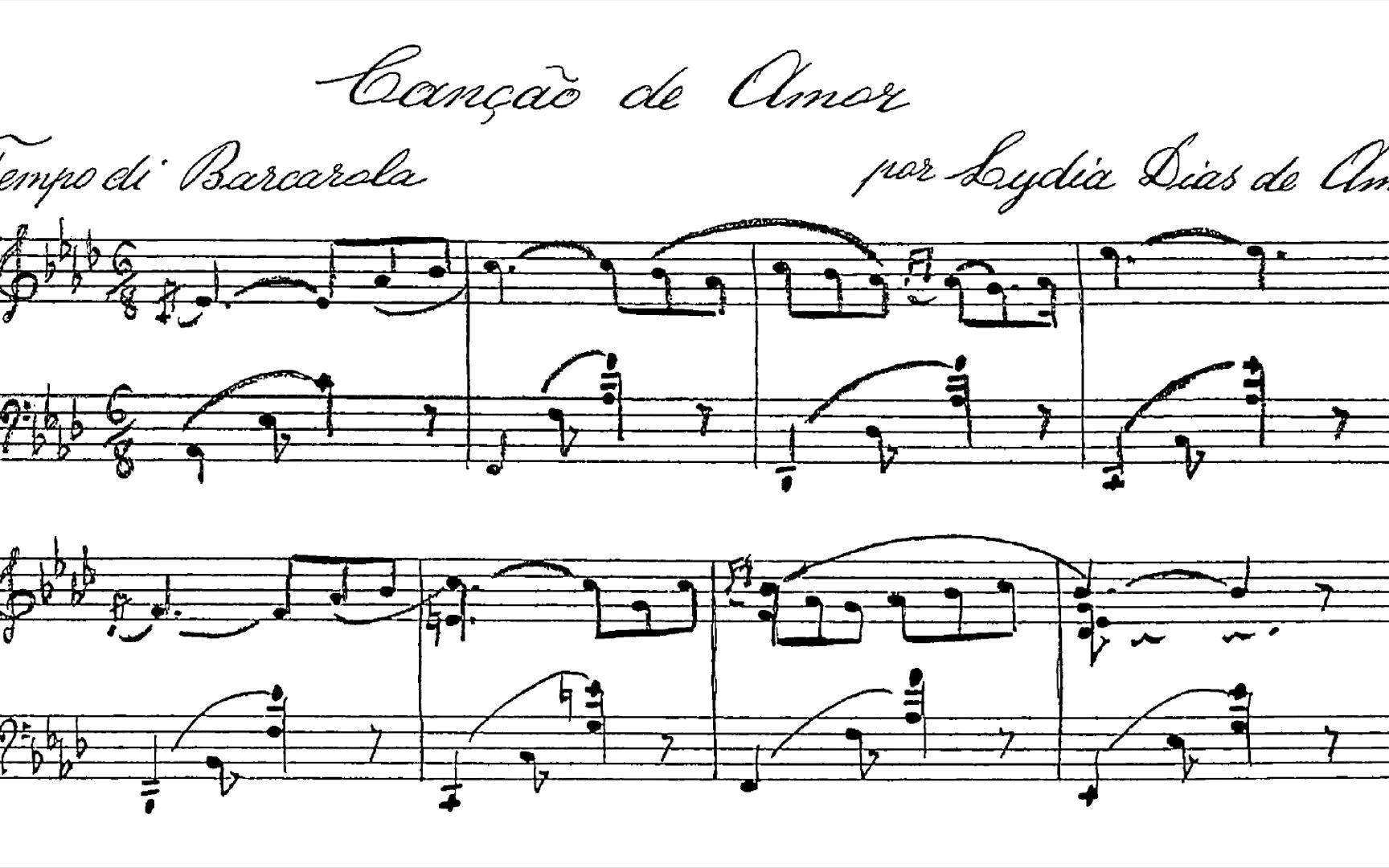 钢琴莉迪亚阿玛拉尔爱之歌巴西作品系列no7lydiadiasdoamaral