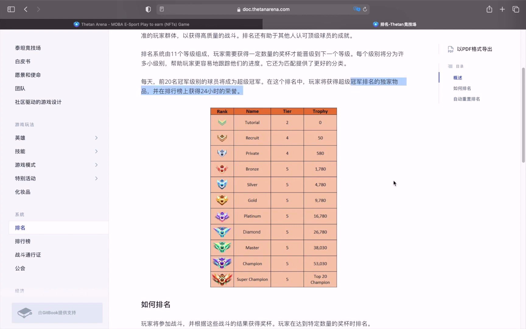 [图]【Thetan Arena】游戏攻略详解 | 上榜 | 打金 | 白皮书