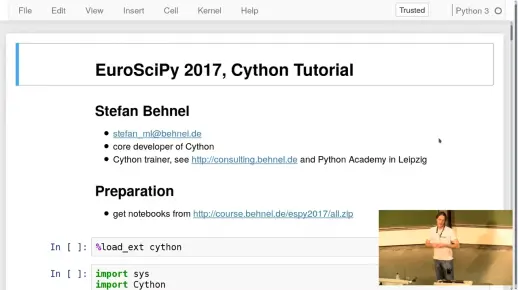 EuroSciPy 2017: Cython