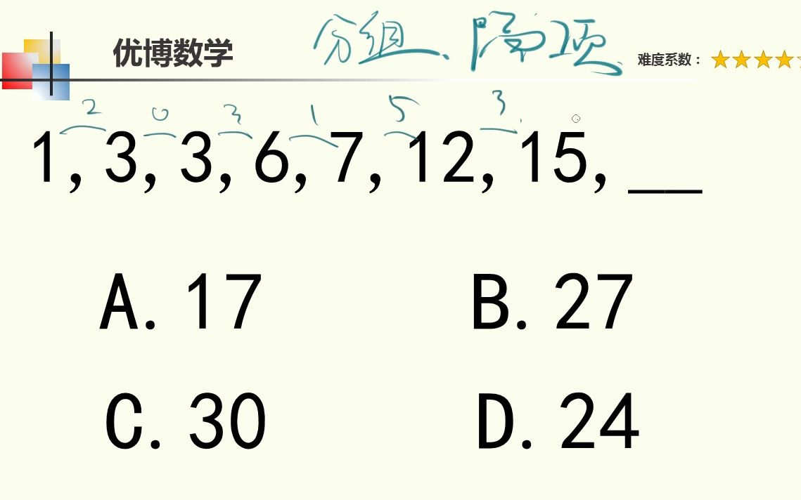 这种找规律填数字问题,公务员考试经常考,而且很烧脑,小学学霸却可以轻松搞定哔哩哔哩bilibili