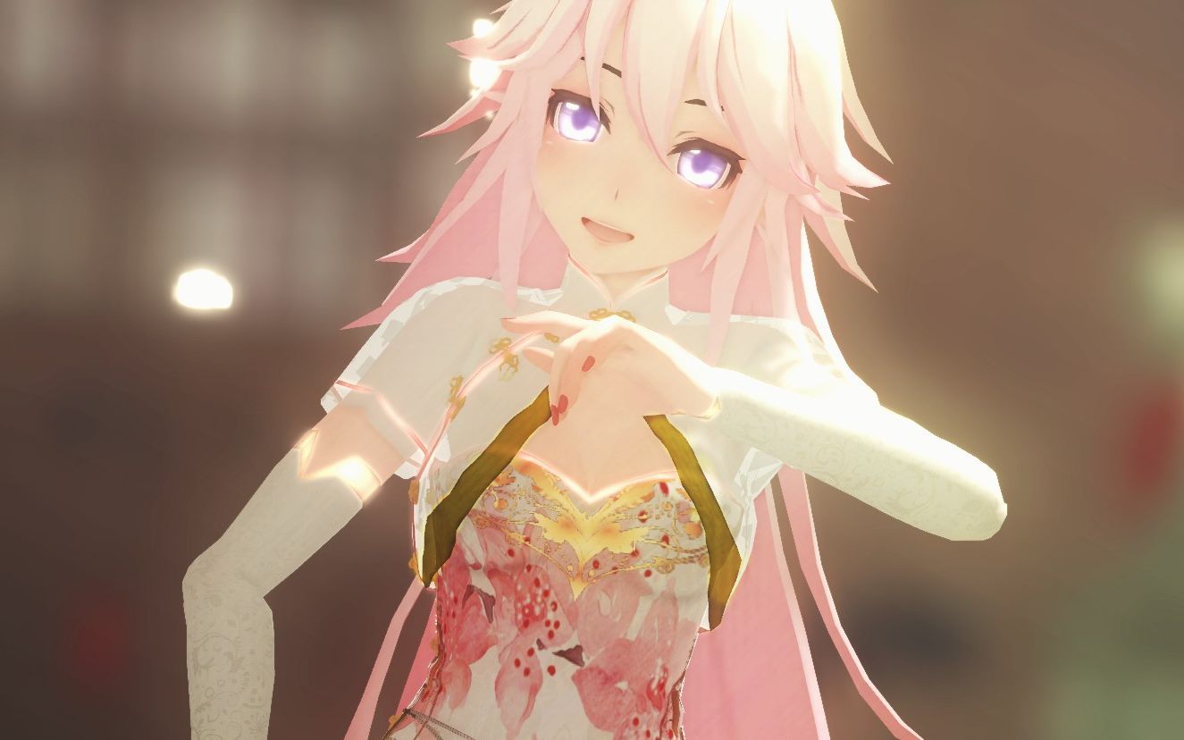 1080p【崩坏3mmd】金丝雀旗袍八重樱【红昭愿】_哔哩哔哩_bilibili