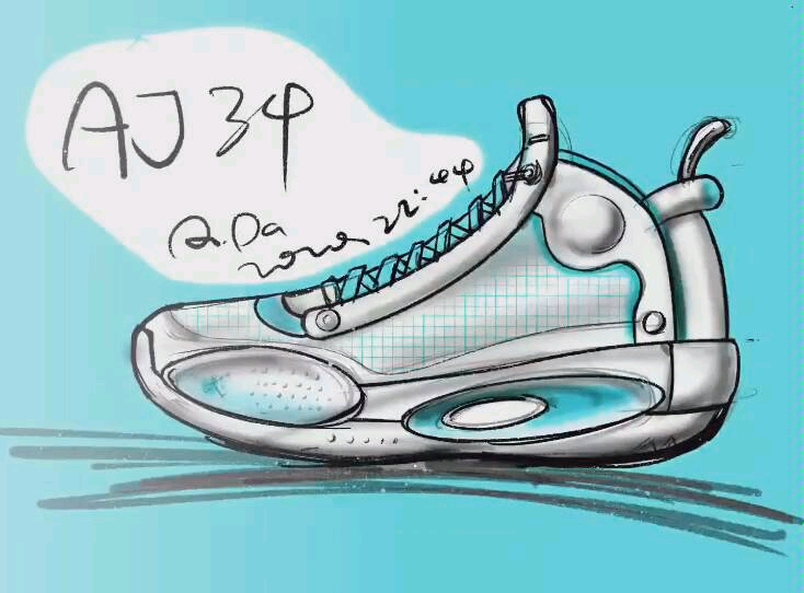 【球鞋手绘】aj34 ipad pro版