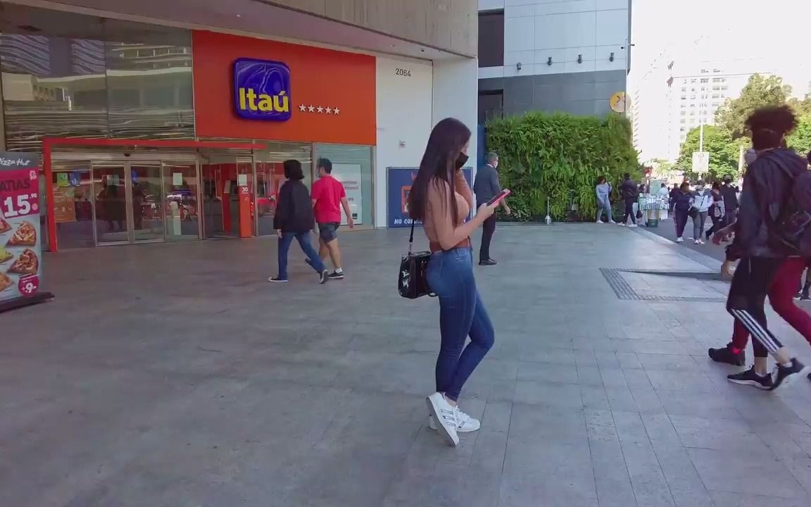 [图]巴西 Walking on Avenida Paulista on SUNDAY - S_o Paulo, Brazil 2021