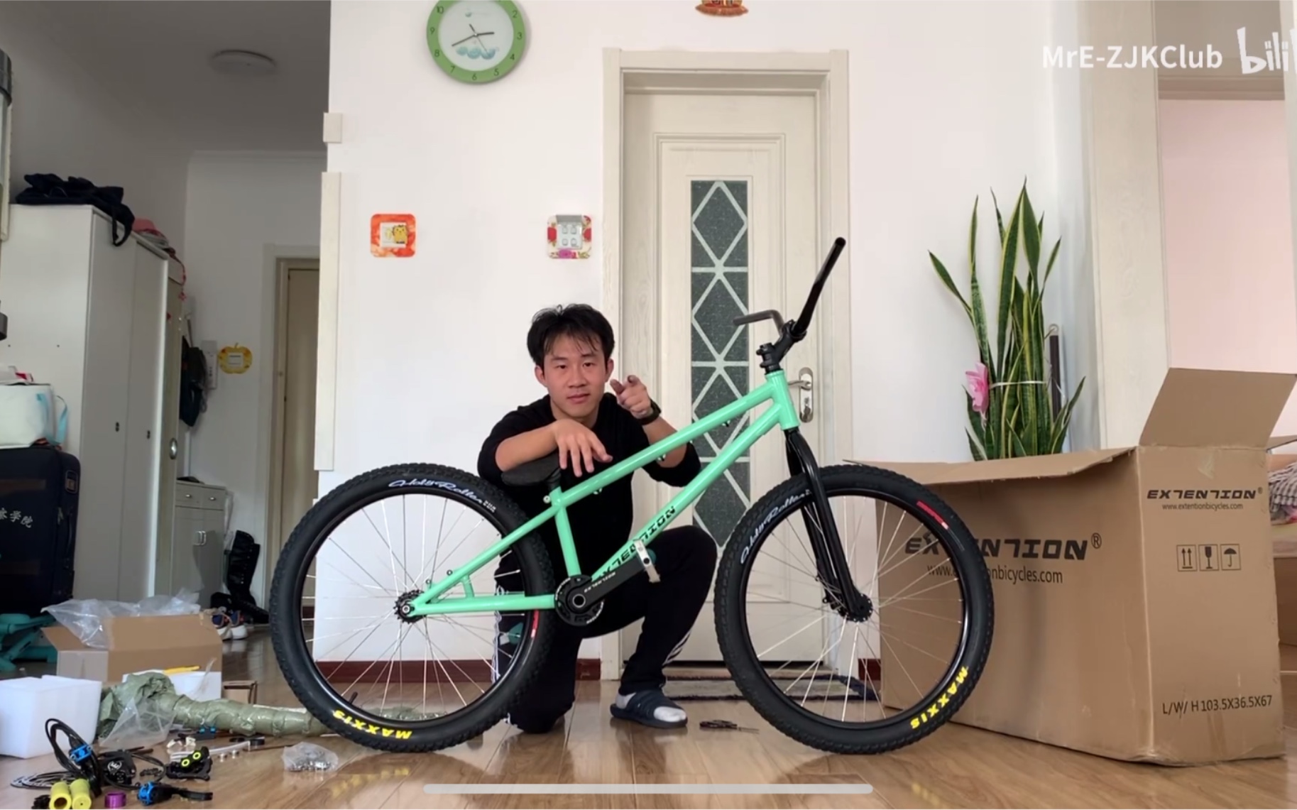 extention钢架街攀开箱初体验就是没装成自行车