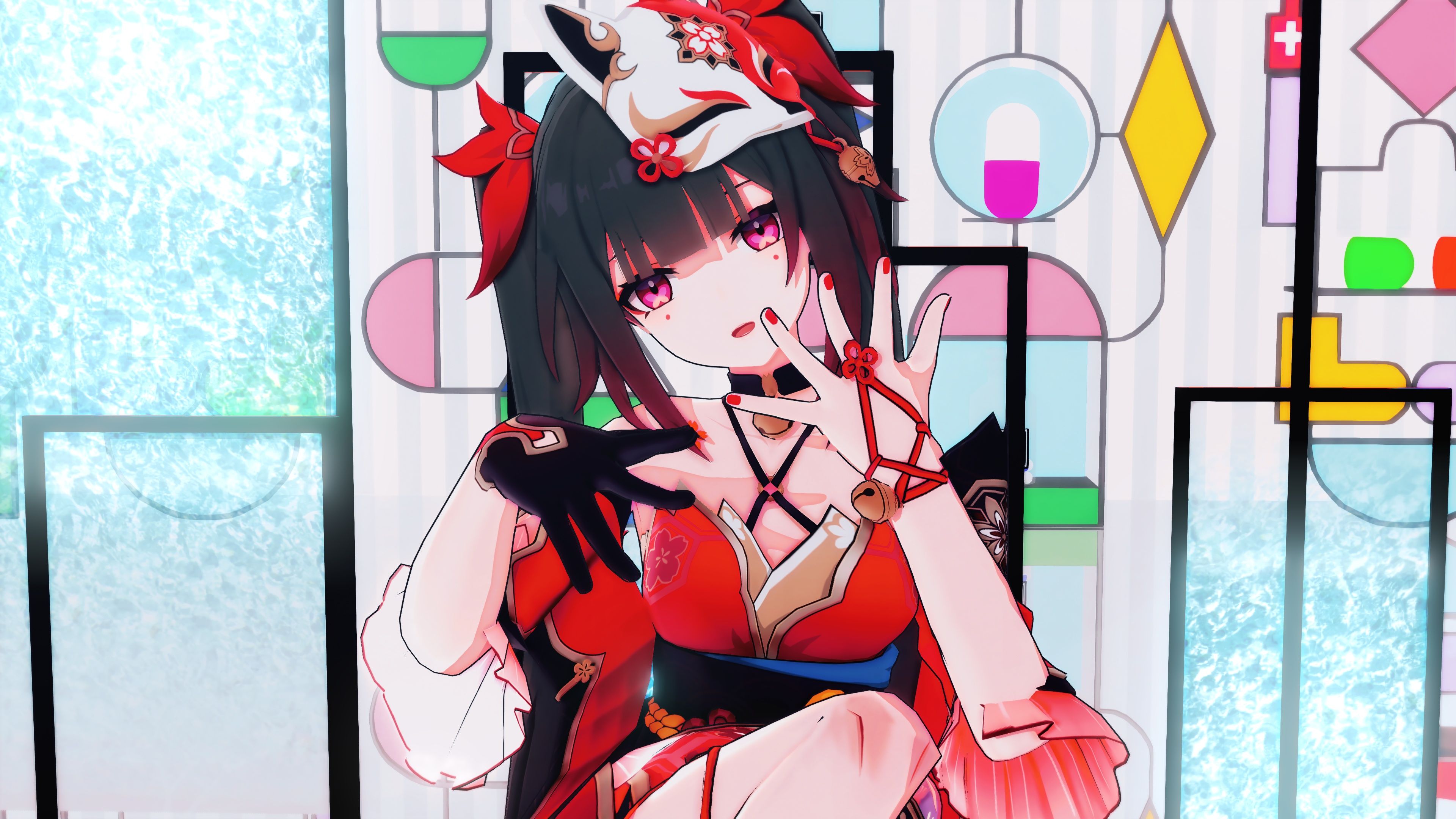 【星穹铁道mmd/花火】可爱的?我可爱吗?(4k)