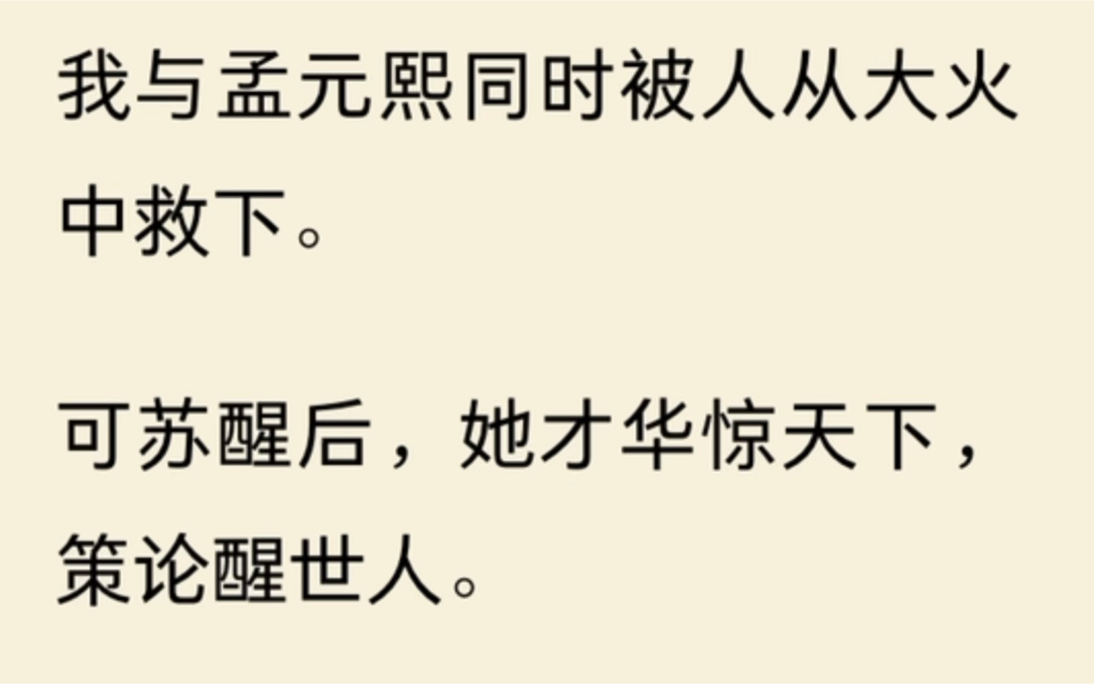 我与孟元熙同时被人从大火中救下.可苏醒后,她才华惊天下,策论醒世人.哔哩哔哩bilibili