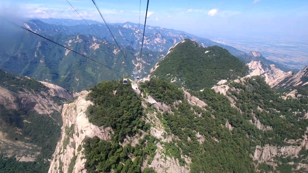 華山西峰索道美景