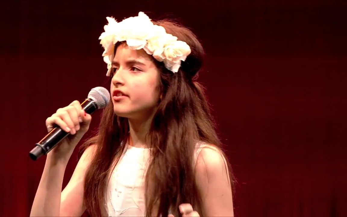 【11岁angelina jordan】现场演唱what a wonderful world_哔哩哔哩