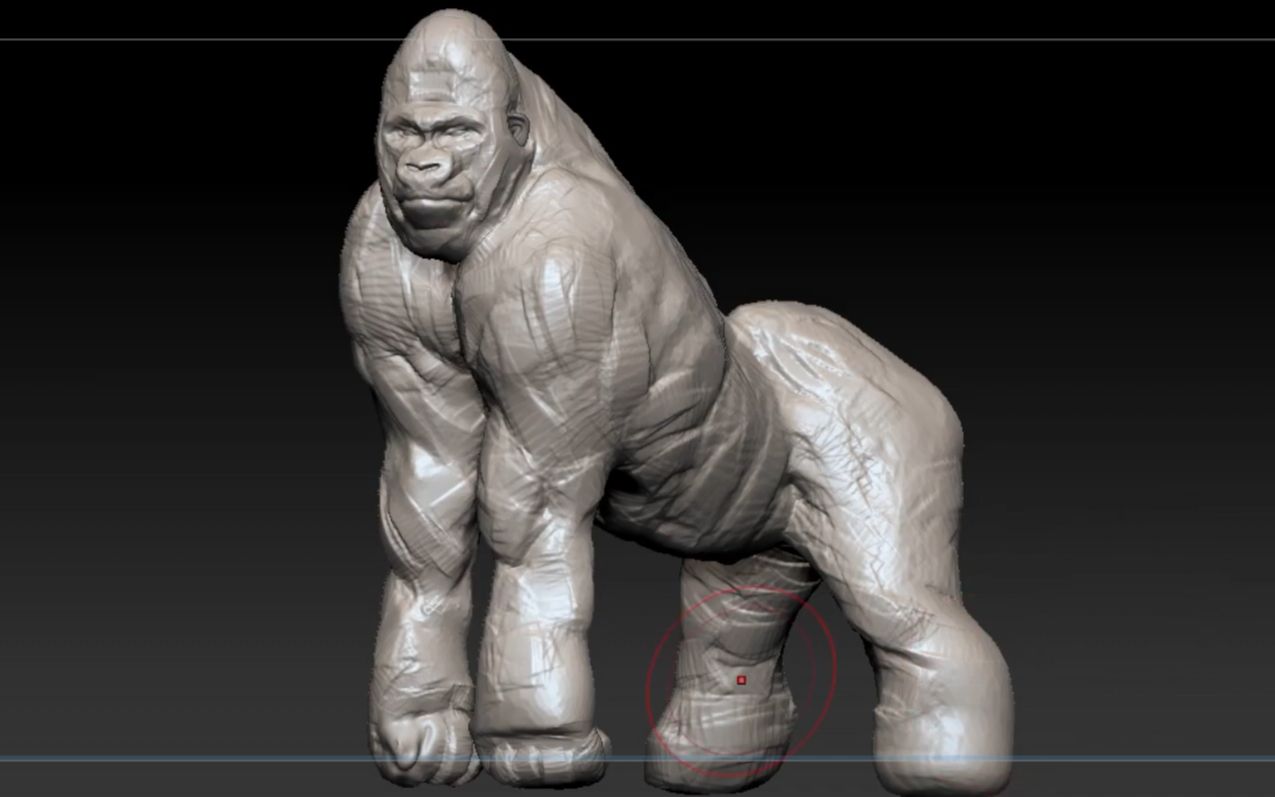 【3d建模】【zbrush】大猩猩形体3d模型速雕