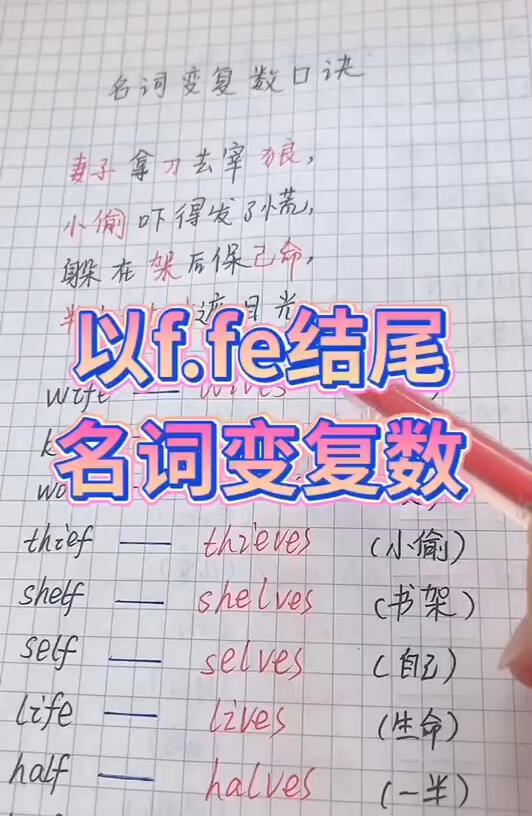 以f.fe结尾名词变复数哔哩哔哩bilibili