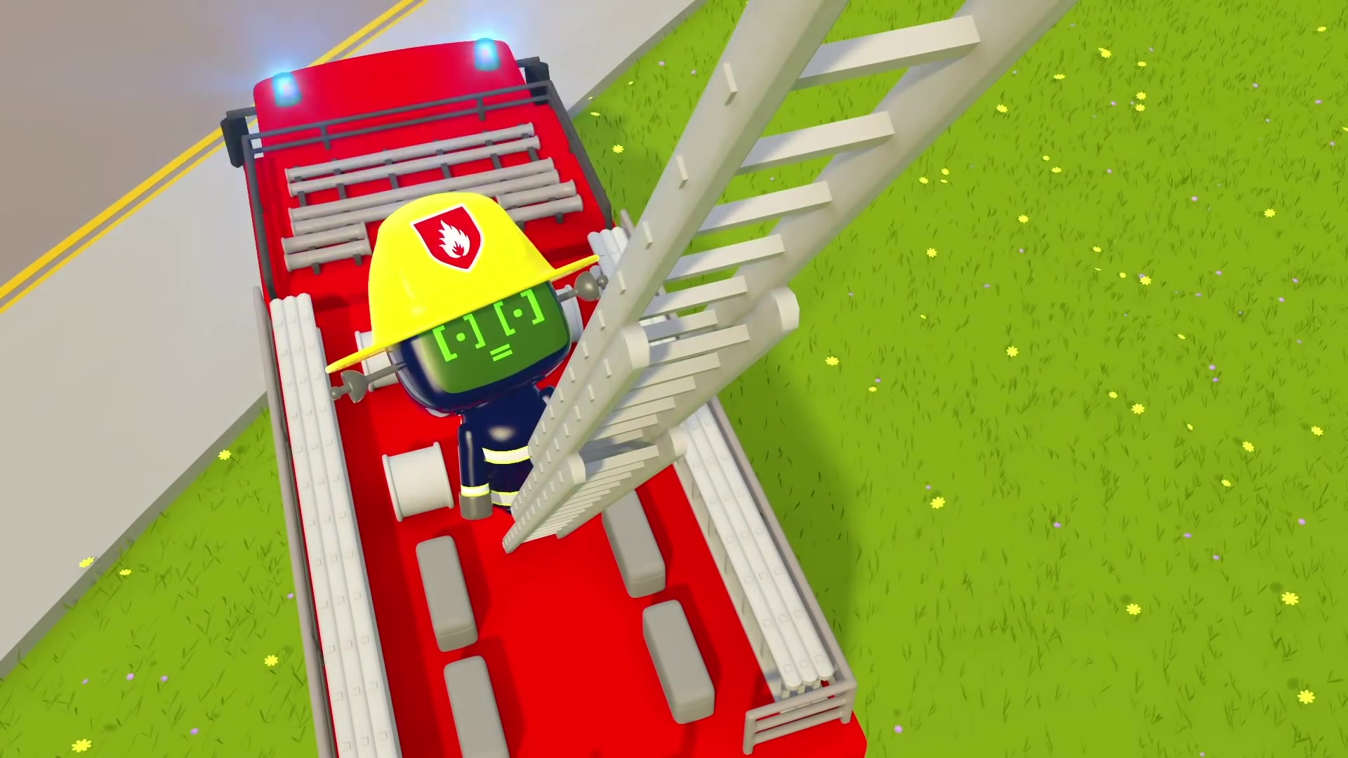 [图]Gecko's Garage动画片 1080高清儿童早教视频：Fire Truck Song For Kids _ Songs For Children