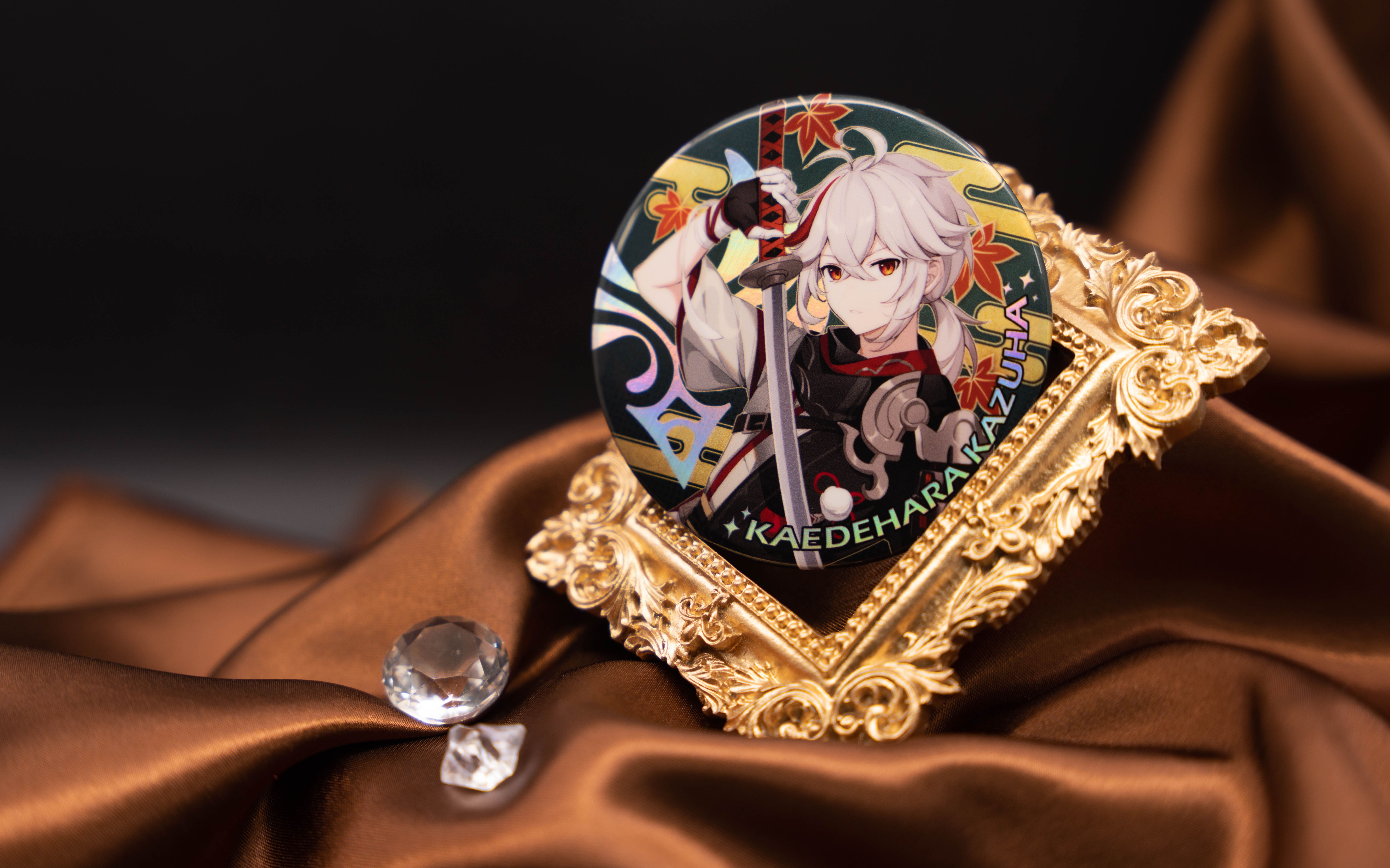 原神同人周边展示 双闪吧唧 枫原万叶 雷电将军 公子 钟离 魈 巴