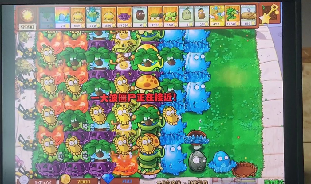 今天挑战阵容成型后植物大战僵尸无尽版能坚持几波?竟然有隐形车bug?