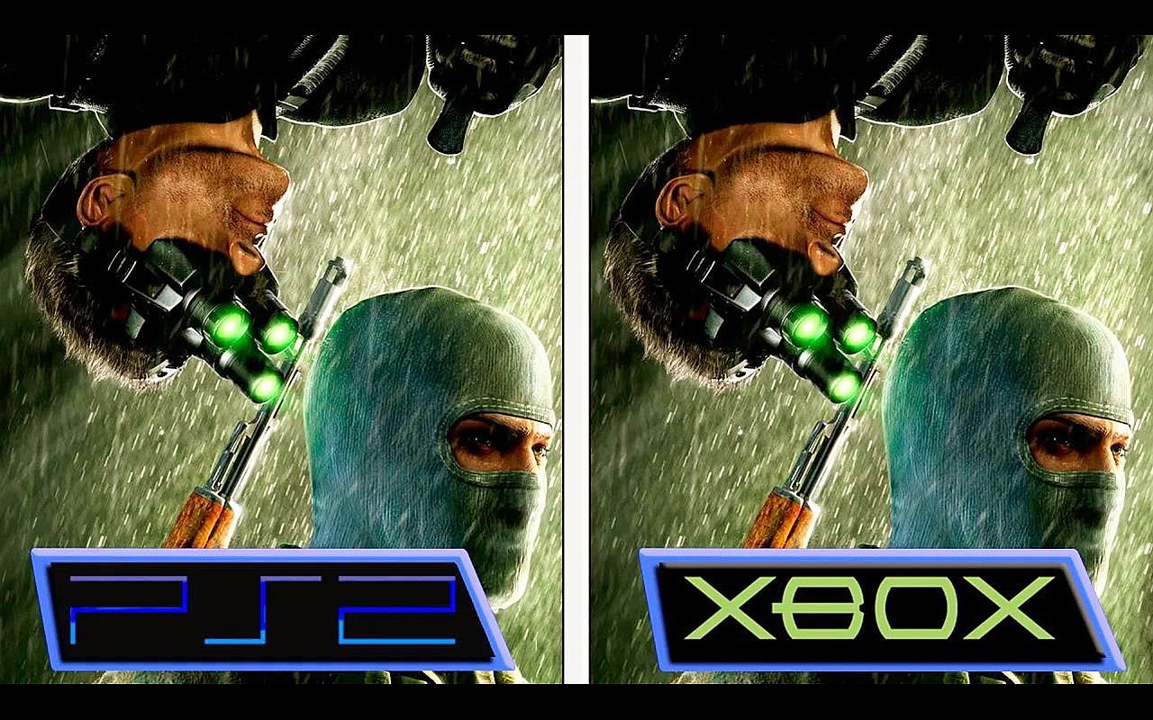 [图]【大家来找茬】细胞分裂：混沌法则 | PS2 VS Xbox | 画质详细对比