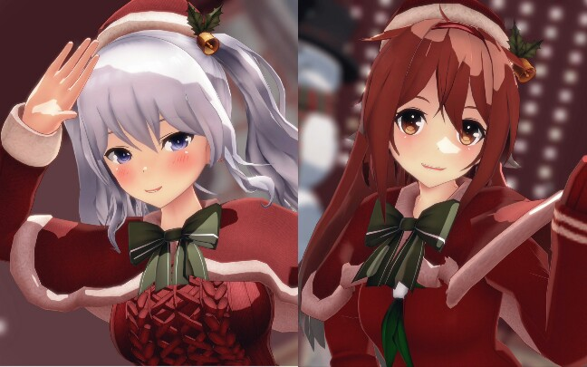 【艦これMMD】鹿島、白露「好き！雪！本気マジック」_哔哩哔哩_ 