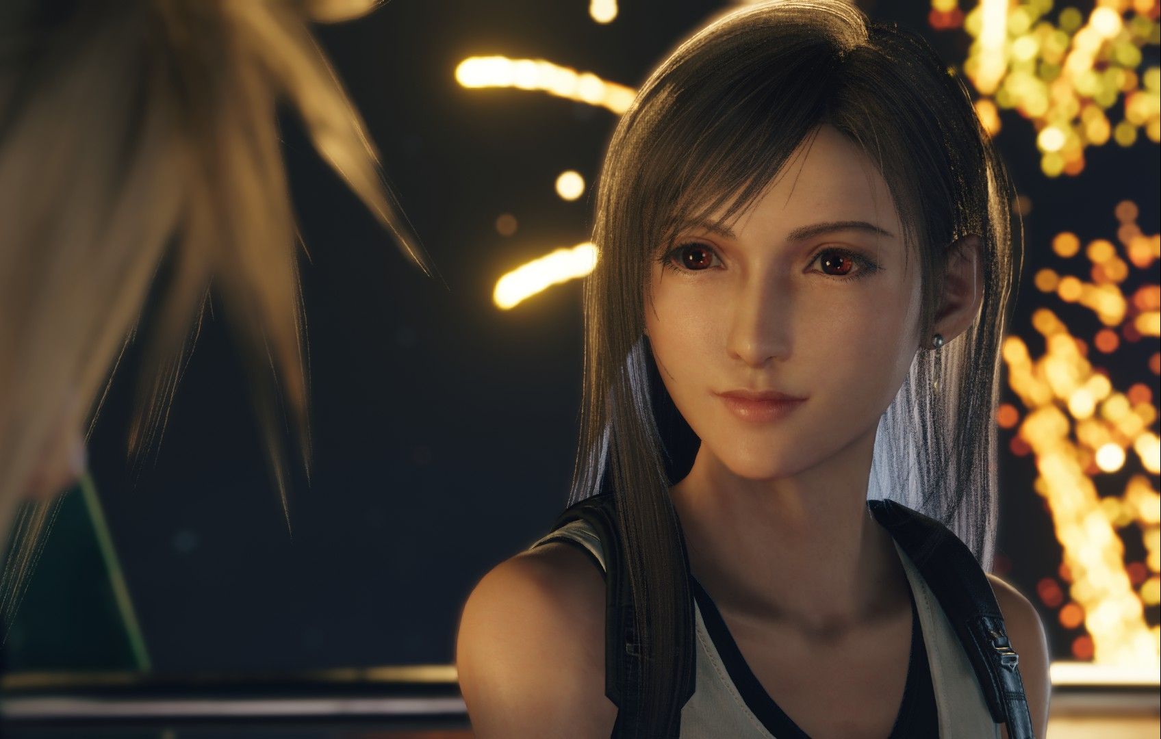 蒂法接吻完不敢和克劳德对视