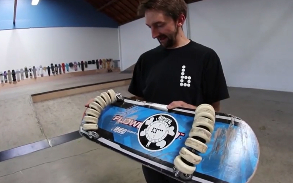 你能用多轮滑板做50-50吗?