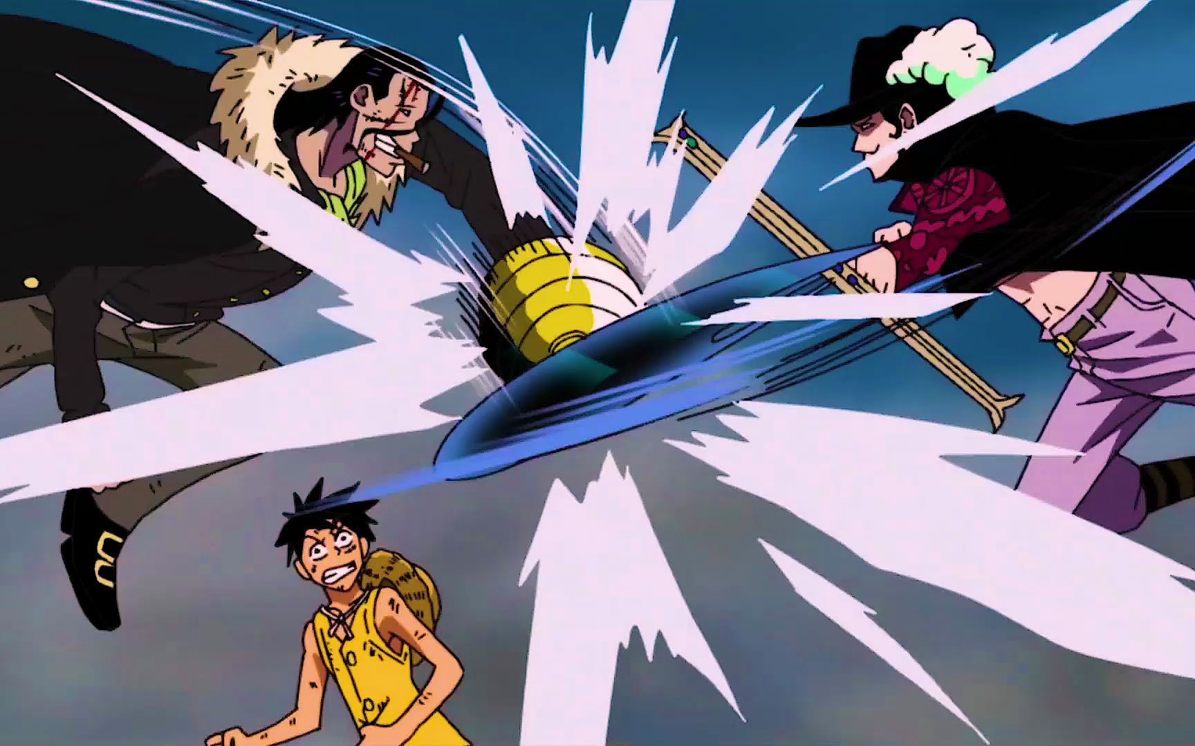 与谁都能过两招的老沙,为什么会被刚出海的路飞给打败呢?