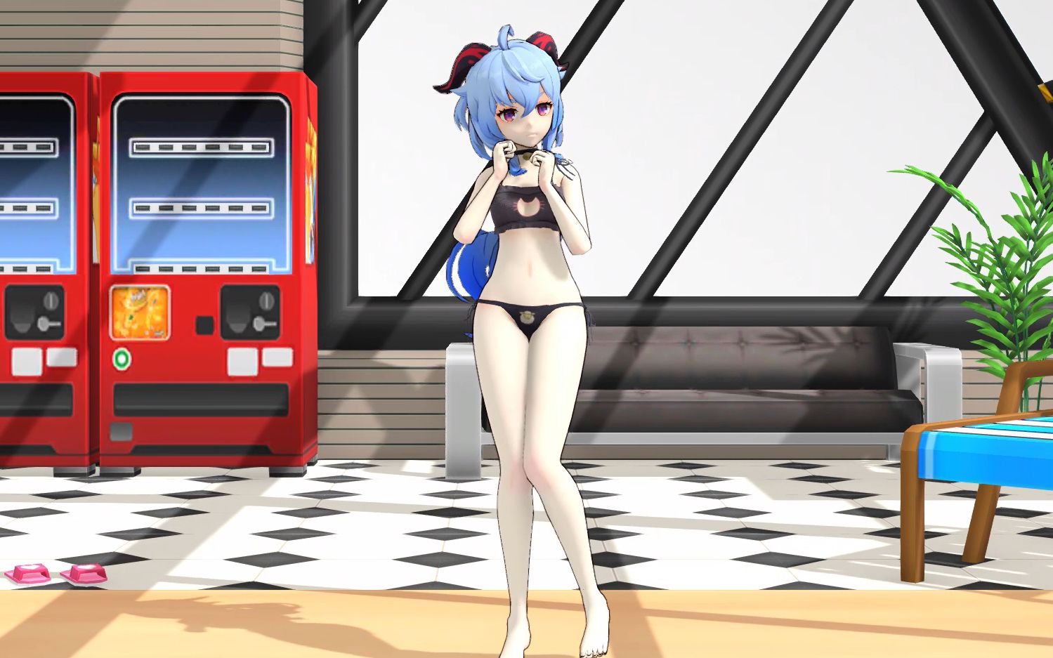【mmd】泳装甘雨 元气满满