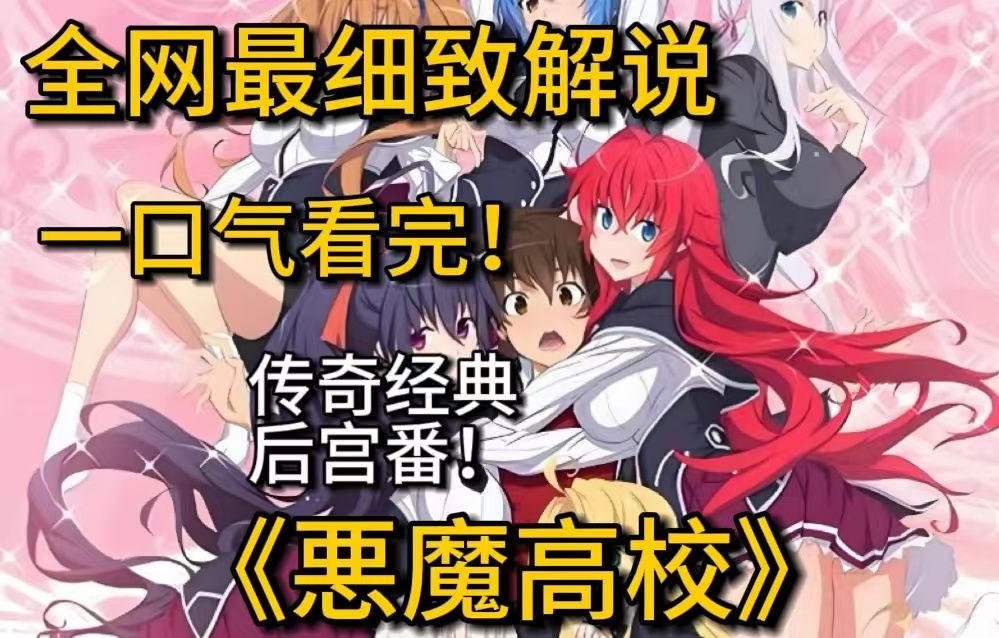 [图]娶11个老婆生12个孩子！ 一口气4k画质看完《恶魔高校DXD》诚哥教科书级别传奇经典开后宫！