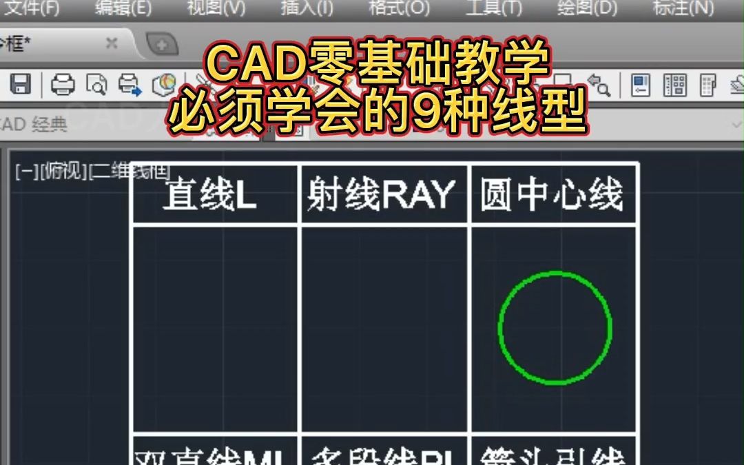 CAD必须掌握的九种线型哔哩哔哩bilibili