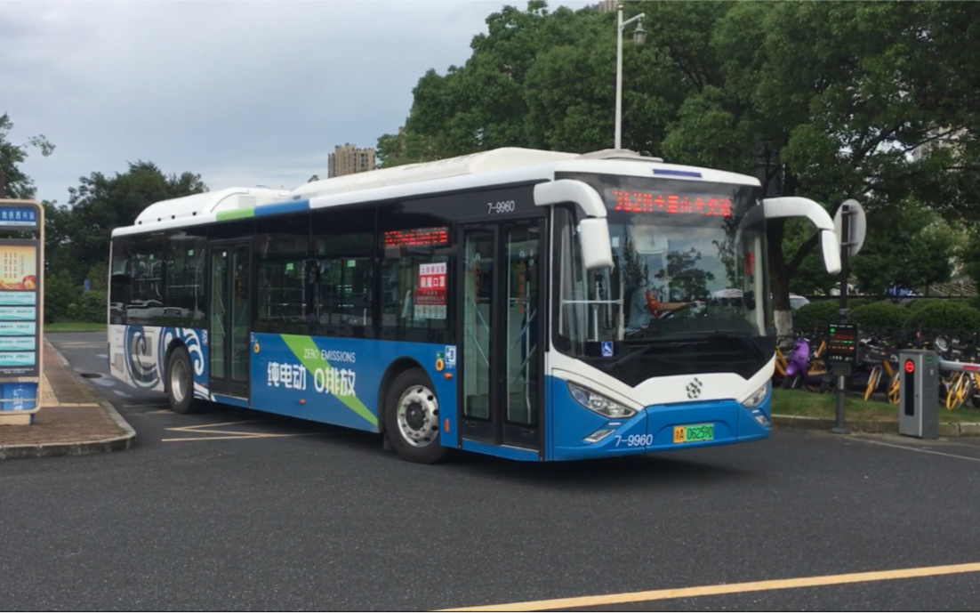 杭州公交gtq6121bevb30362路79960地铁西兴站出站