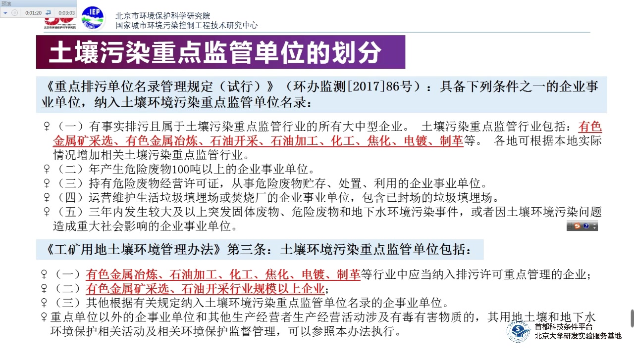 [图]第一课 土壤污染重点监管单位的责任与义务—— 有毒有害物质排放的自行监测