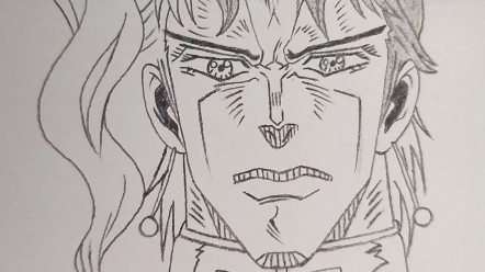 简单画一个花京院典明_哔哩哔哩_bilibili