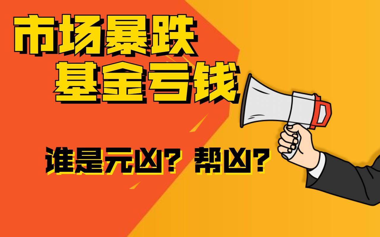 【基金投资必看】深度分析,5分钟让你知道本轮市场下跌、基金亏损的元凶、帮凶!是基金经理、小白基民还媒体、平台?哔哩哔哩bilibili