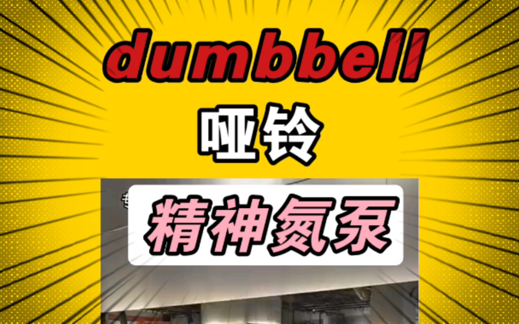 【不放弃】 dumbbell 哑铃 4哔哩哔哩bilibili